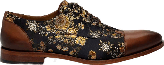 Men's Jack Handcrafted Leather, Velvet and Wool Dress Shoes