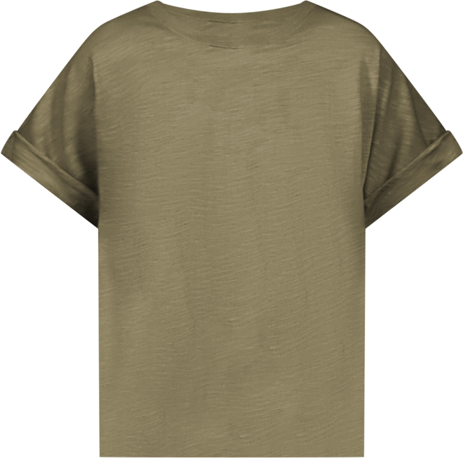 All Day Tie-Hem Cuffed T-Shirt