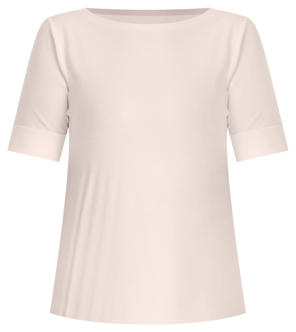 Plus Size Cotton-Blend Boatneck Top