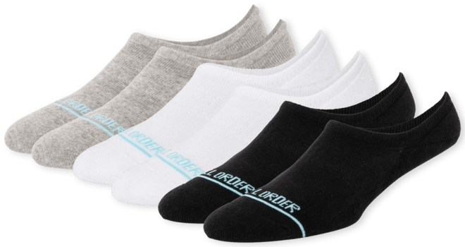 Boody | Men's Cushioned Ankle Socks in White | Size I 6-11