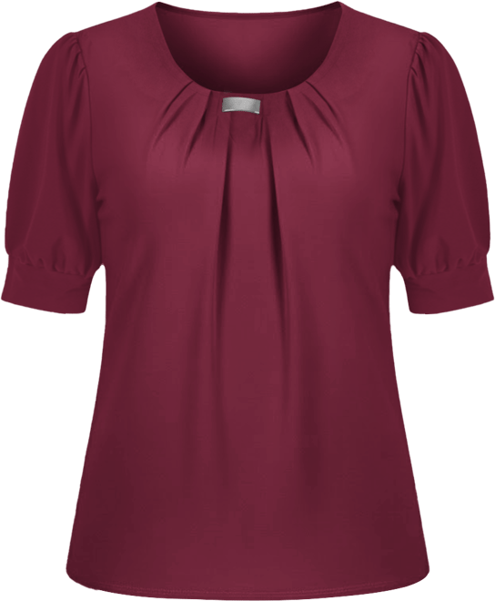 Petite Short Sleeve Balloon Sleeve Top