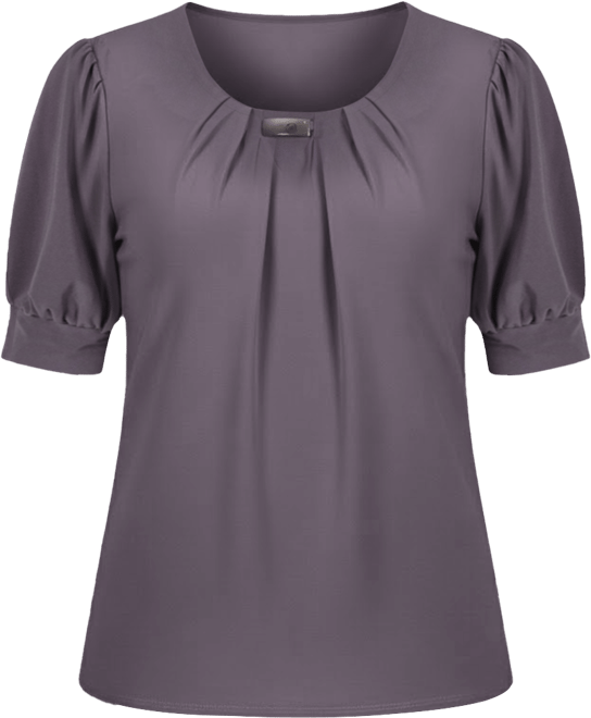 Petite Short Sleeve Balloon Sleeve Top