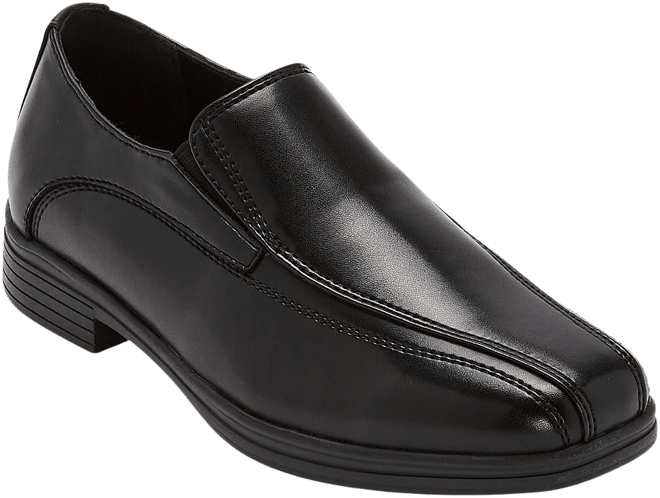Stafford Dash Jr Boys Round Slip-On Shoe | Black | Kids 12 | Shoes Slip-On Shoes | Memory Foam|Memory Foam Insole | Limited Time Special | Easter Fash