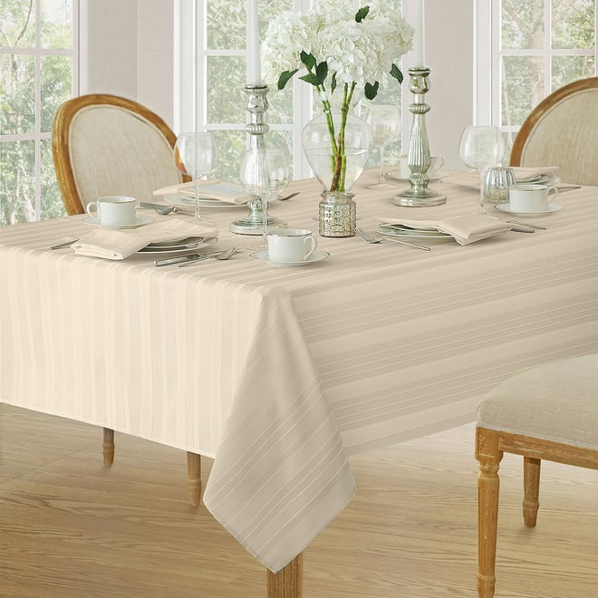 Elrene Home Fashions Denley Stripe Jacquard Tablecloth - JCPenney
