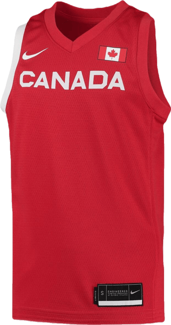 Big Boys  Red Canada Basketball 2020 Summer Olympics Replica Team Jersey