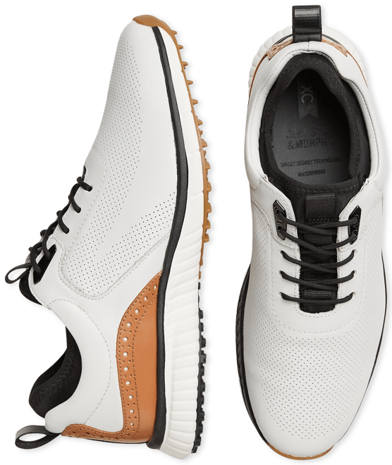 Beoefend Mantsjoerije voorwoord Johnston & Murphy H-1 Luxe Hybrid Golf Sneakers, White - Men's Shoes |  Men's Wearhouse