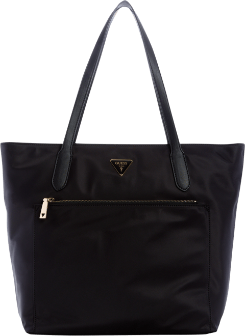 XL black nylon shopper bag