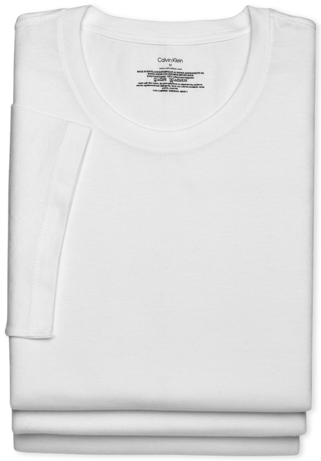 Calvin Klein Crew Neck T-Shirt, 3-Pack, White - Men's Shirts | Men's  Wearhouse