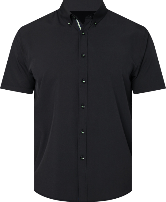 Men's Regular Fit Non-Iron Performance Stretch Solid Button-Down Shirt