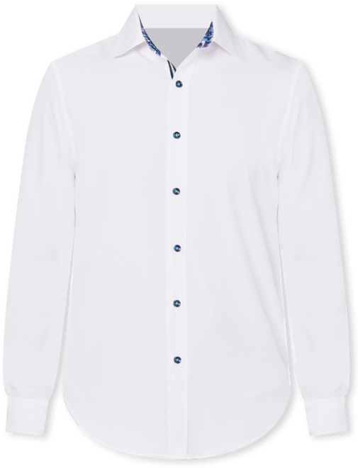 Men's Regular Fit Non-Iron Performance Stretch Solid Button-Down Shirt