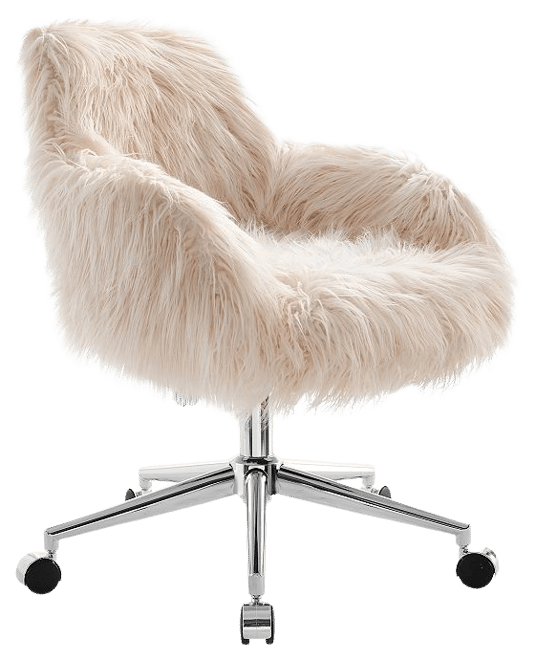 Fluffy desk chair discount cover