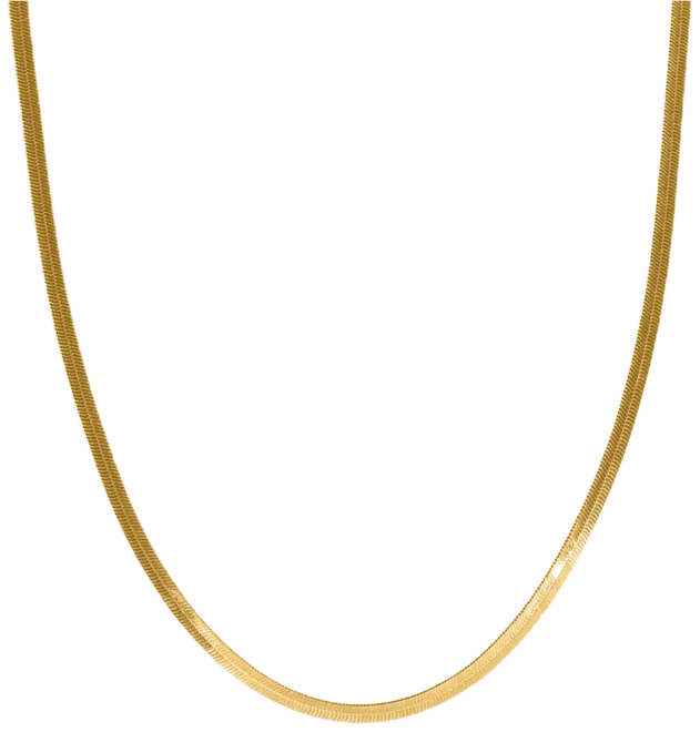 Women's Gidi 18K Gold Plated Brass 4mm Chain, 16"