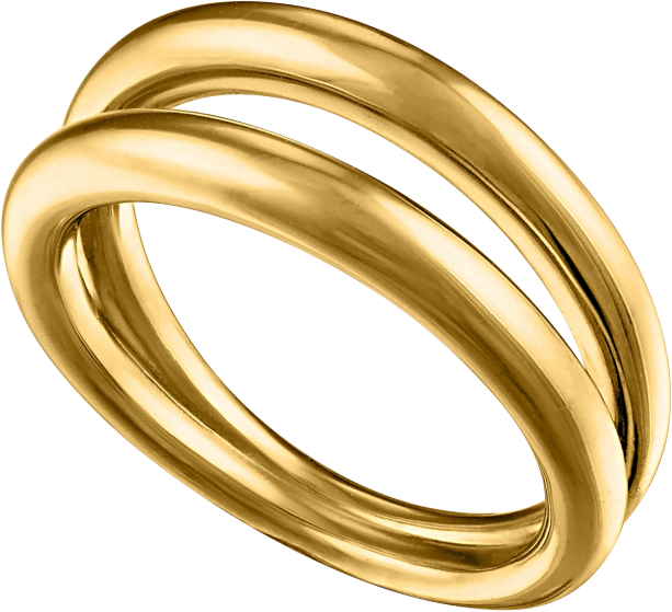 Women's Phoenix 18K Gold-Plated Brass Plain Ring