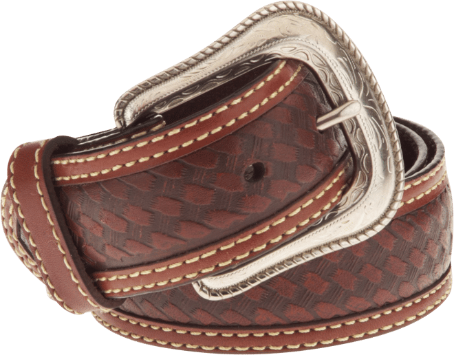 Magellan Outdoors Men's Star Concho Basket Weave Belt | Academy
