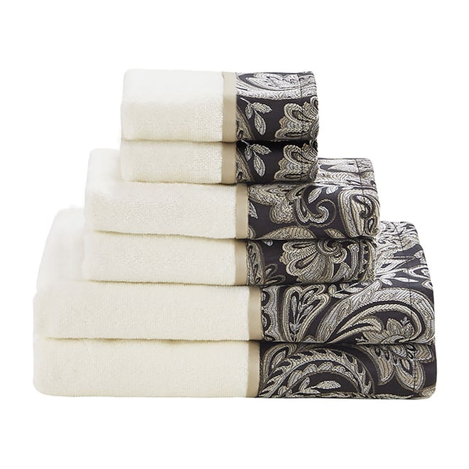 Madison Park Signature - 800GSM 100% Cotton 8 Piece Towel Set - White