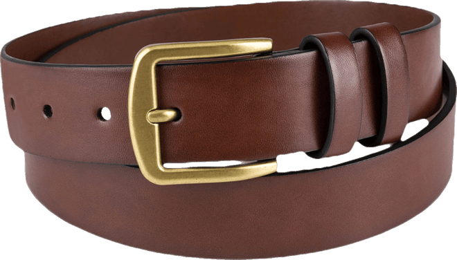 Men's Burnished-Edge Belt, Created for Macy's