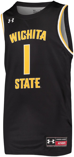 Big Boys  #1 Black Wichita State Shockers Replica Basketball Jersey