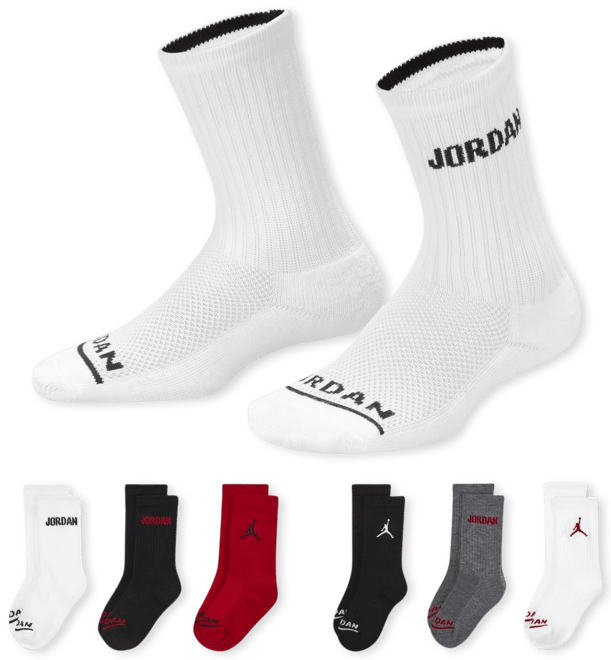 Jordan Little Kids' Crew Socks (6 Pairs)