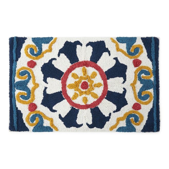 Provence Bathroom Rugs, Size & Bright Color Options, Premium Cotton Blue  20x32, 20x32 - Fred Meyer