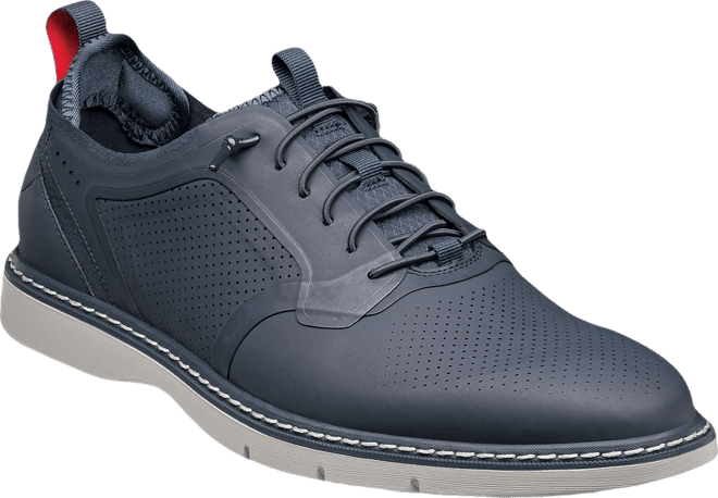 Men's Synchro Plain Toe Elastic Lace Shoes