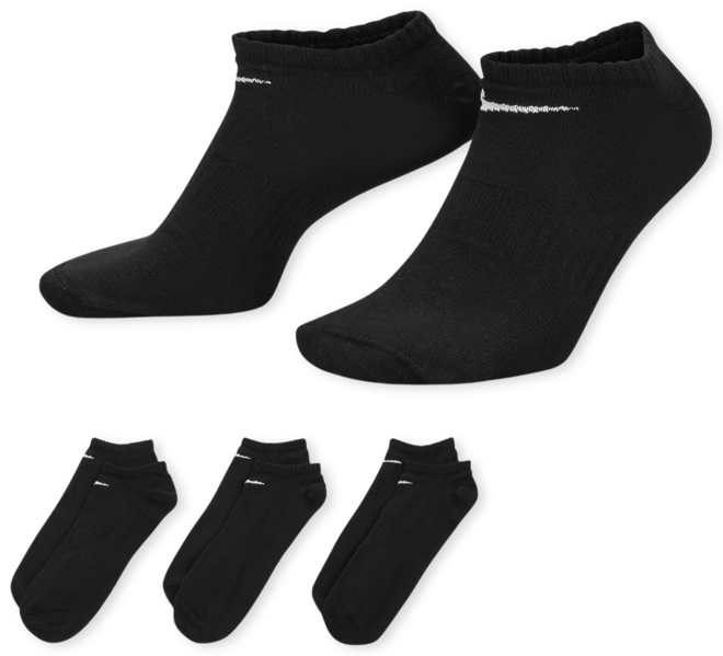 Nike Everyday Lightweight No-Show-Trainingssocken (3 Paar)