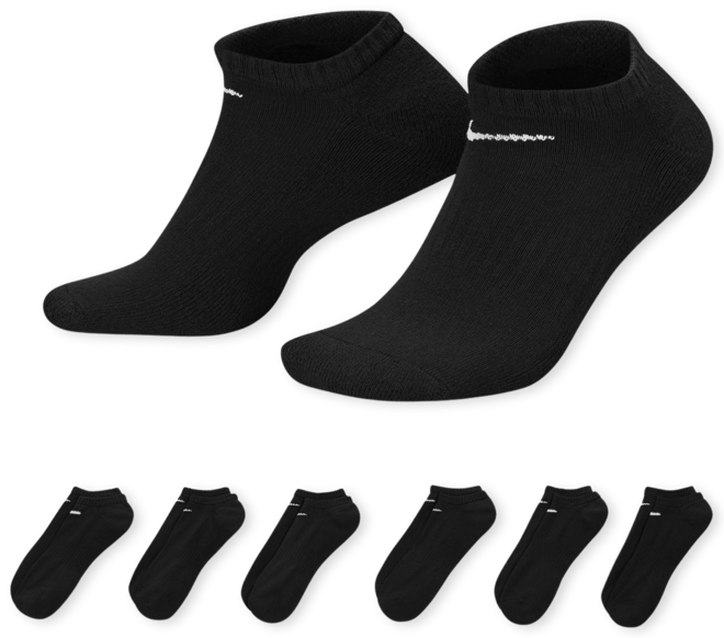 Nike Everyday Cushioned No-Show-Trainingssocken (6 Paar)