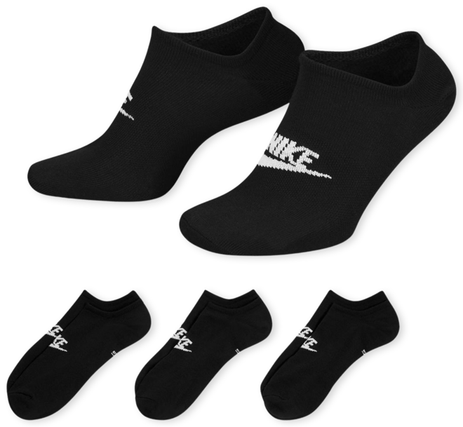 Nike Sportswear Everyday Essential No-Show Socks (3 Pairs)