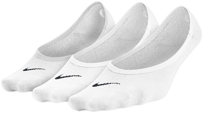 Nike Everyday Lightweight Damskie treningowe skarpety stopki (3 pary)