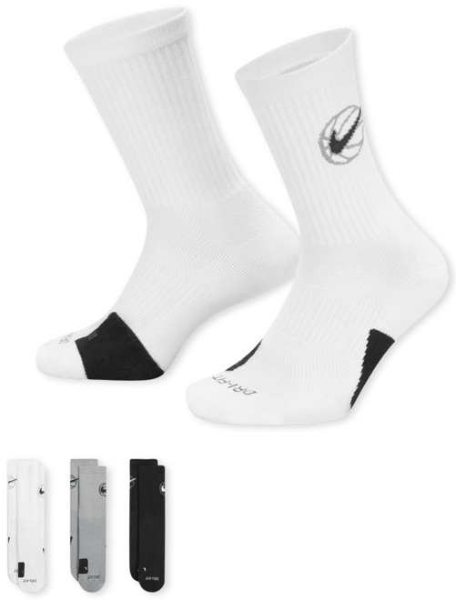 Nike Everyday Crew Basketball Socks (3 Pairs)