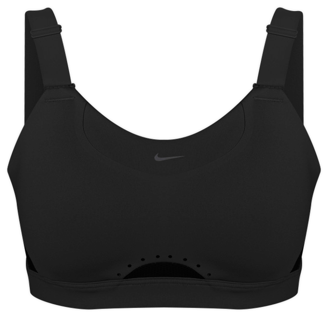 Nike Alpha Sports-BH med innlegg og mye støtte til dame