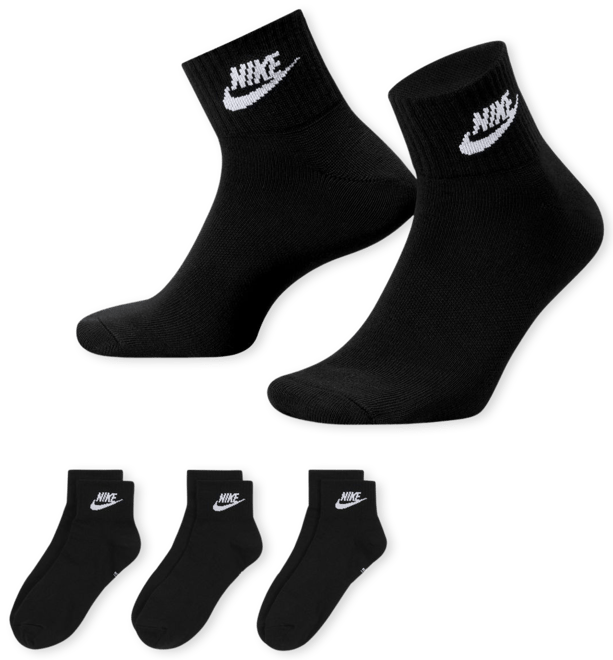 Nike Everyday Essential Vristhöga strumpor (3 par)