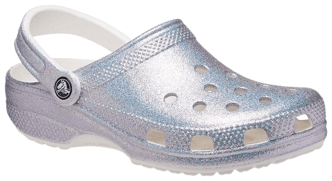 Crocs silver deals glitter