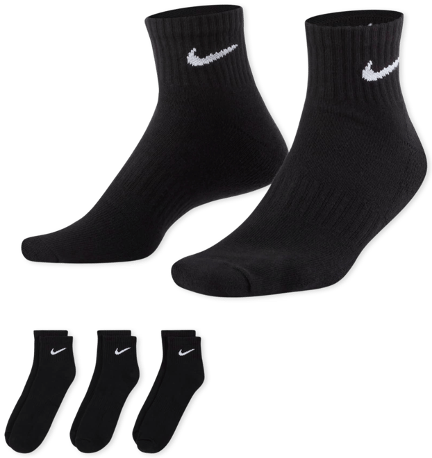 Nike Everyday Cushioned Training Ankle Socks (3 Pairs)