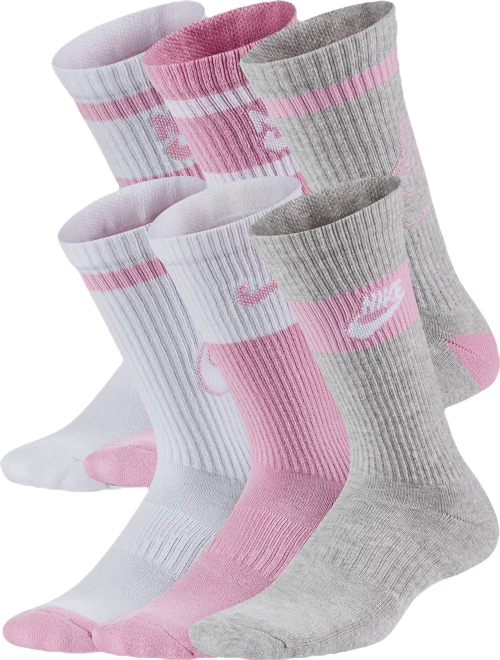 Nike Everyday Kids' Cushioned Crew Socks (6 Pairs)