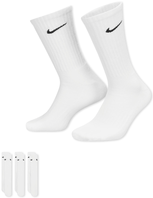 Nike Cushioned Κάλτσες προπόνησης μεσαίου ύψους (τρία ζευγάρια)