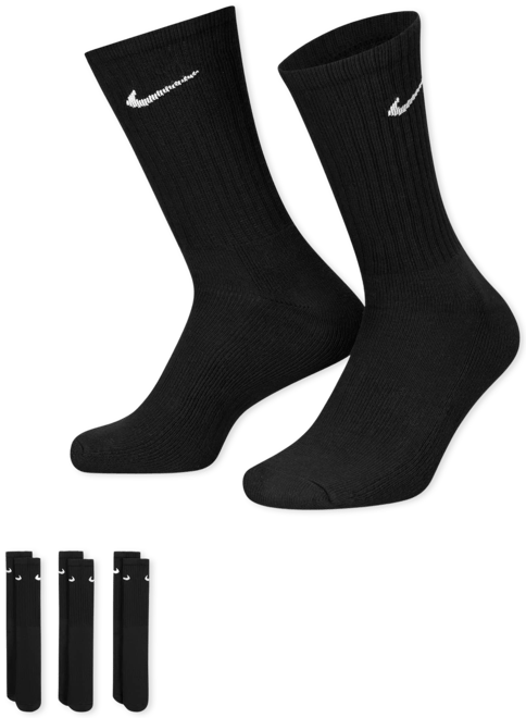 Nike Cushioned Meias de treino (3 pares)