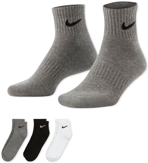 Nike Everyday Cushioned Training Ankle Socks (3 Pairs)