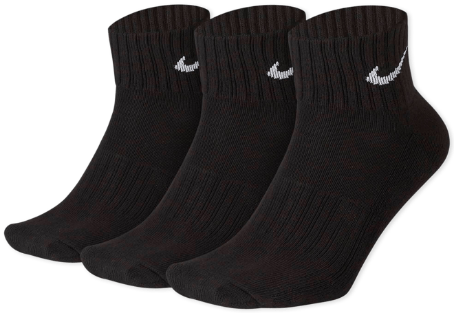 Nike Meias pelo tornozelo com amortecimento (3 pares)