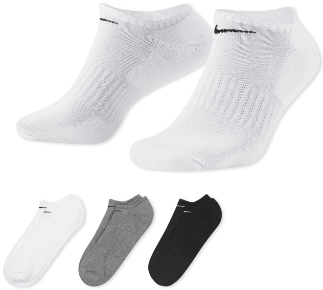 Nike Everyday Cushioned No-Show-Trainingssocken (3 Paar)