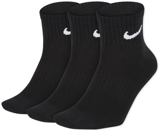 Nike Everyday Lightweight Antrenman Bilek Çorapları (3 Çift)