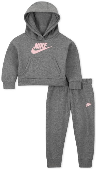 Nike Sportswear Club Fleece Σετ μπλούζα με κουκούλα και παντελόνι φόρμας για βρέφη (12-24M)