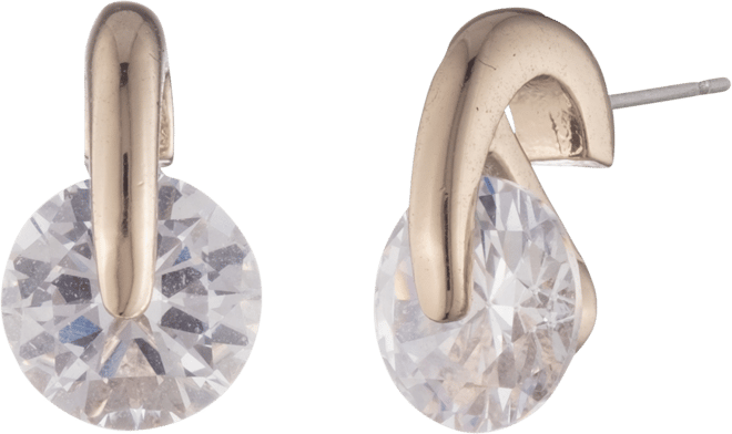 関税送料込 GIVENCHY 豪華クリスタルクラスタードロップピアス $48 GIVENCHY GOLD TONE CRYSTA ORBITAL TEARDROP EARRINGS INC