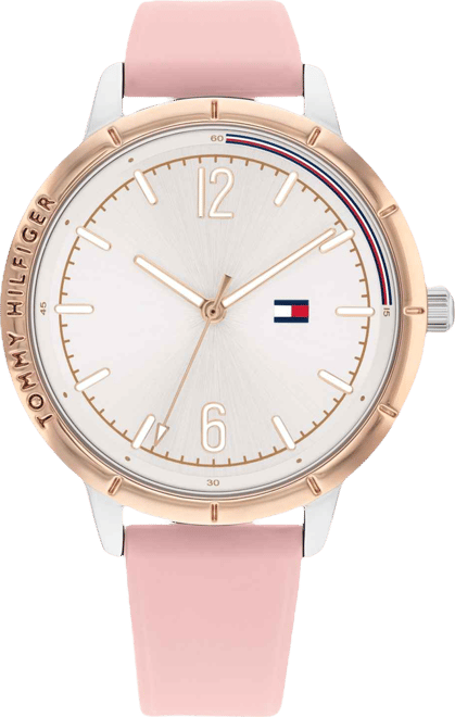 Women's Pink Silicone Strap Watch 38mm