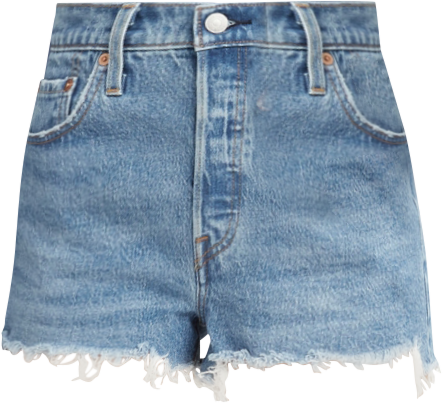 Levi's Women's 501 Button Fly Cotton High-Rise Denim Shorts - Macy's