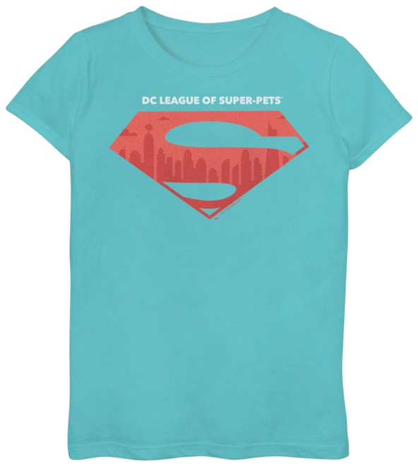 Superman logo t shirt clearance girls