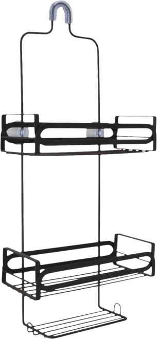 Elle Decor Noir Shower Caddy, Black