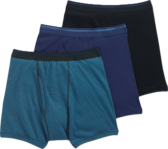 Men's 3-Pack Classic Cotton Boxer Briefs
