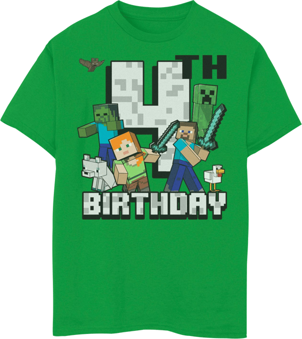 minecraft birthday shirt boy