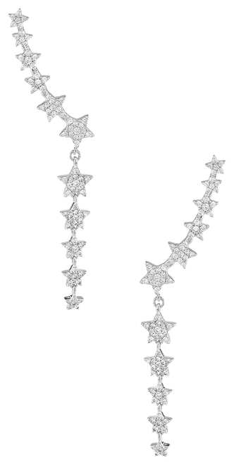 star Disco Climber Earrings