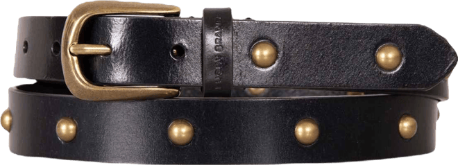 Women's Metal Stud Leather Pant Belt